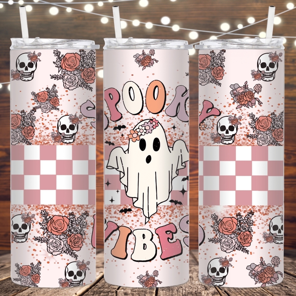 Spooky Vibes Metal Insulated tumbler